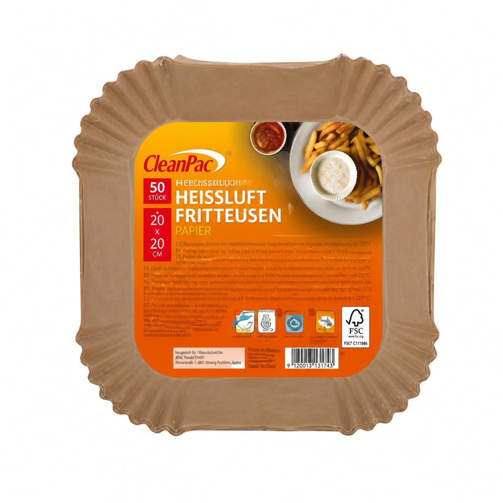 CleanPac Airfryer papir za peko 50 kos - Akcija v trgovini Mueller