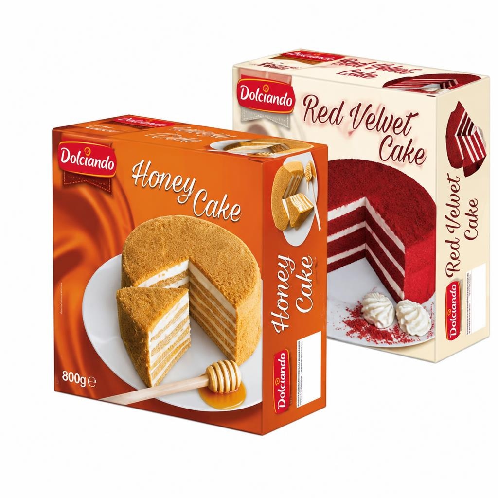 Dolciando Torta medena/Red Velvet 800 g - Akcija v trgovini Eurospin