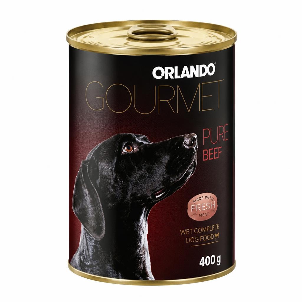 ORLANDO GOURMET Pasja hrana 400 g Akcija v trgovini Lidl