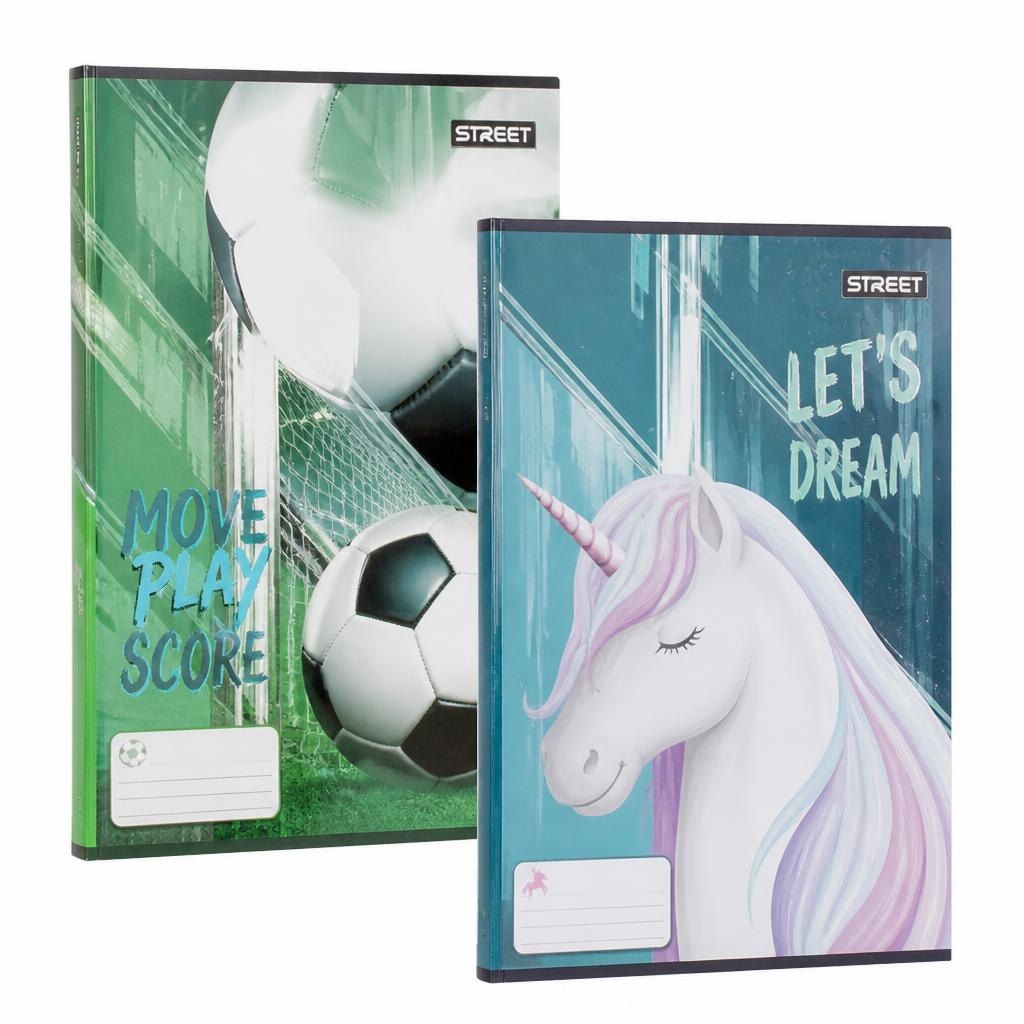 Street zvezek Football ali Unicorn A4 Akcija v trgovini Spar