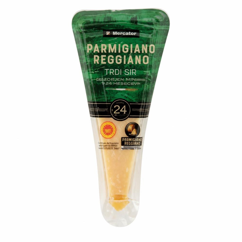 Trdi sir Parmigiano Reggiano Mercator 150 g - Akcija v trgovini Mercator