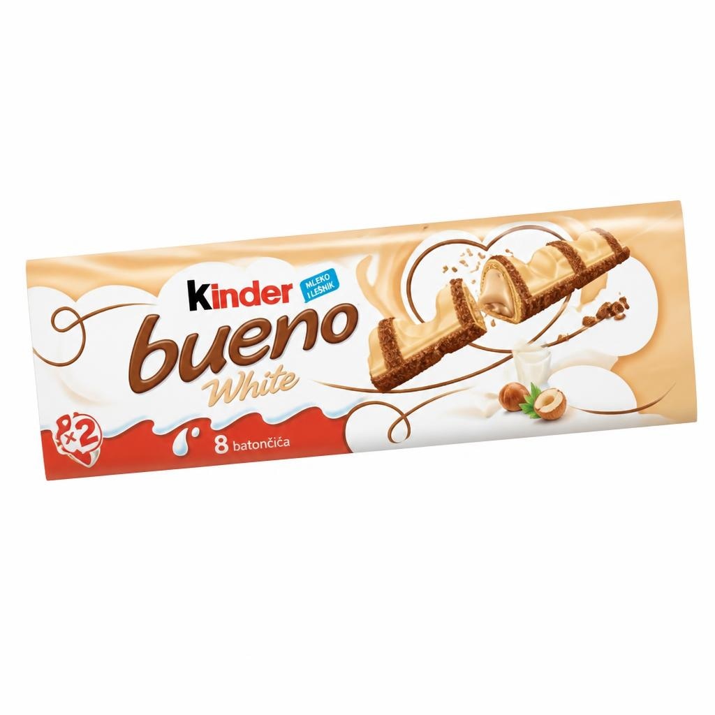 Kinder Bueno White bela čokolada 312 g Akcija v trgovini Regal Shop