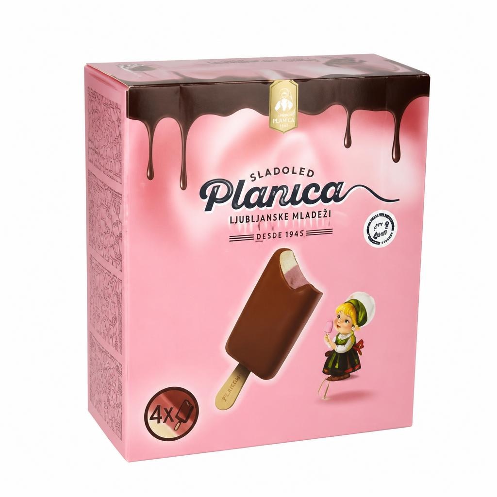 Sladoled Planica 4 x 120 ml - Akcija v trgovini Spar