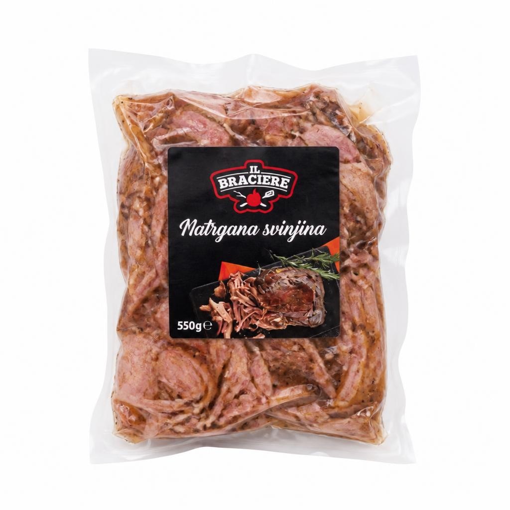 Natrgana svinjina 550 g Il Braciere - Akcija v trgovini Eurospin