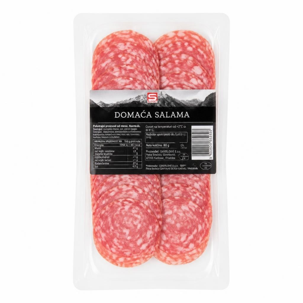 Domača salama 80 g SPAR PREMIUM Akcija v trgovini Spar