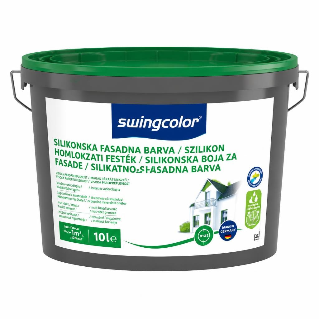 Swingcolor silikonska fasadna barva 10 l Akcija v trgovini Bauhaus