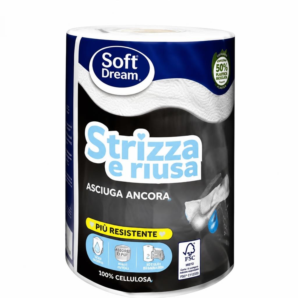 Soft Dream Strizza e riusa papirnate brisače Akcija v trgovini Eurospin