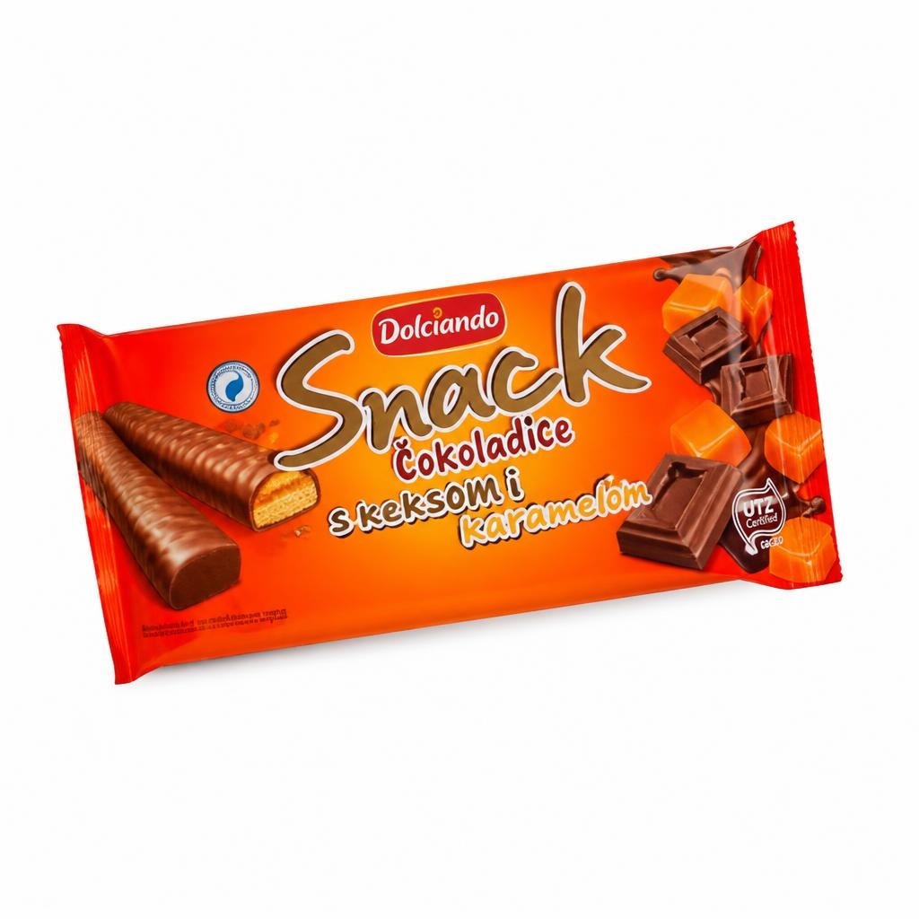 Dolciando čokoladice s keksom in karamelom 290 g Akcija v trgovini Eurospin