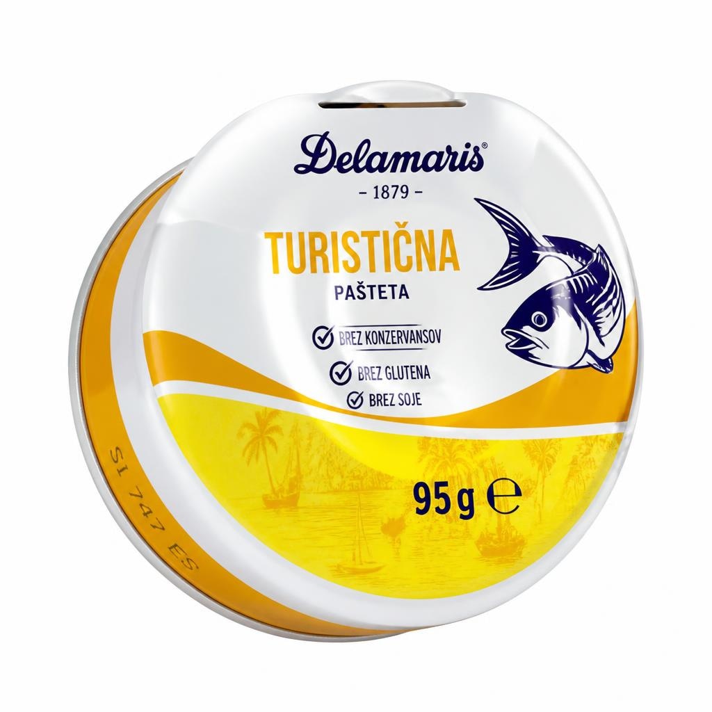Turistična pašteta Delamaris 95 g Akcija v trgovini Mercator