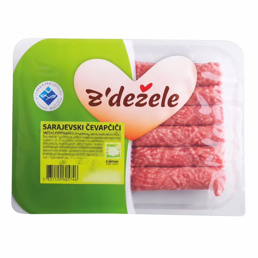 Sarajevski čevapčiči Z'dežele 480 g - Akcija v trgovini E.Leclerc