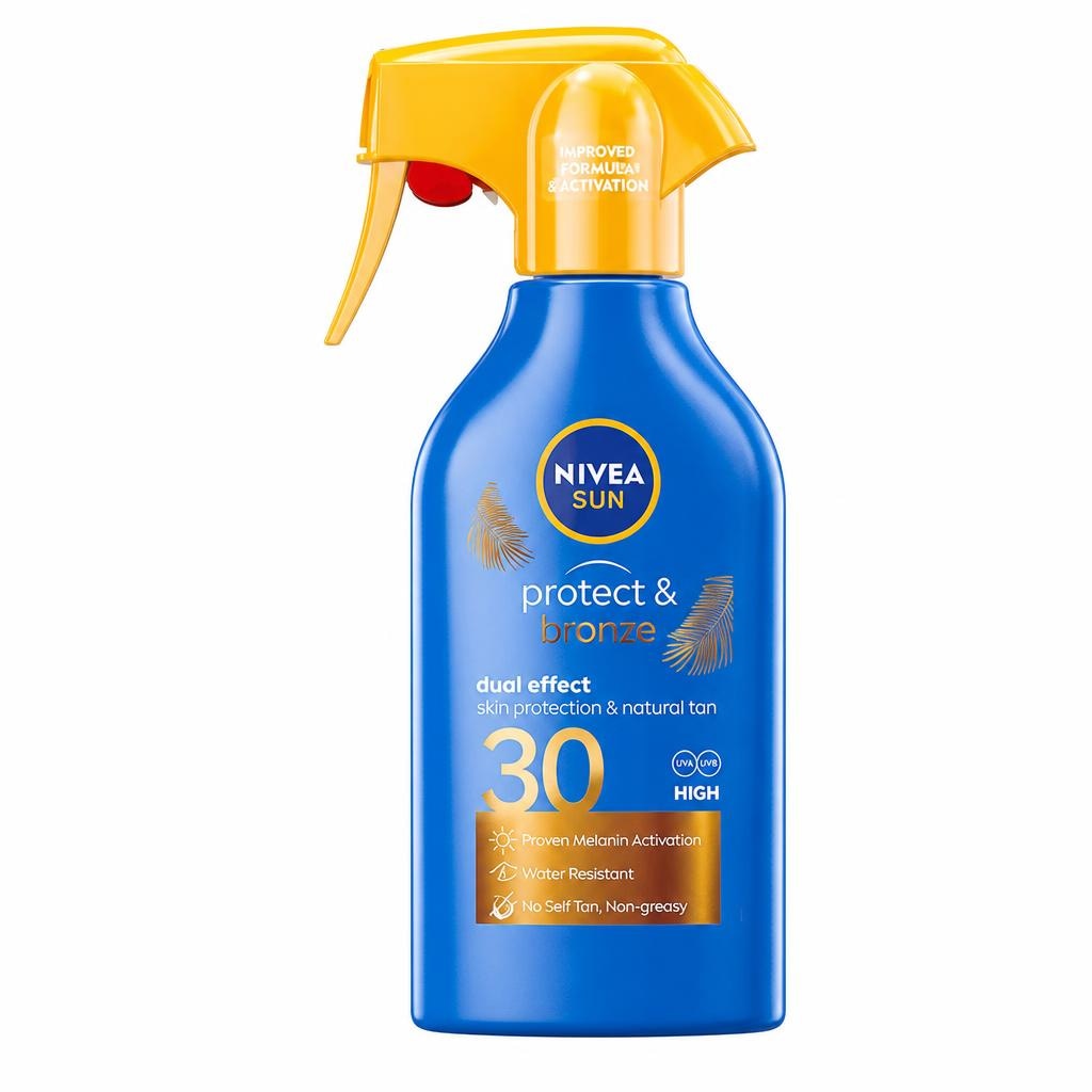 Nivea Sun Protect & Bronze transparentni sprej za zaščito pred soncem 250 ml - Akcija v trgovini Dm