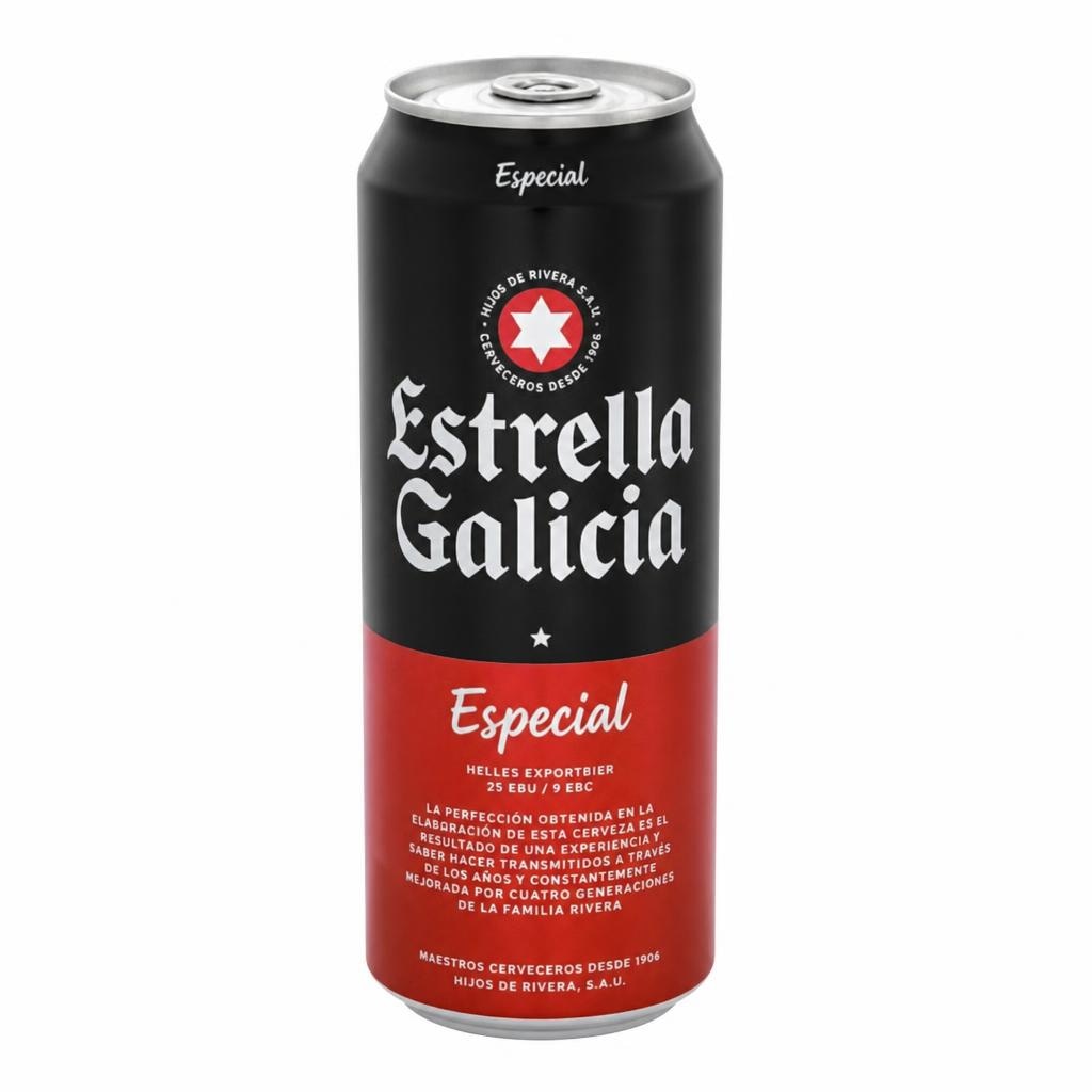 Svetlo pivo Estrella Galicia "Španija" 0,5 l Akcija v trgovini E.Leclerc