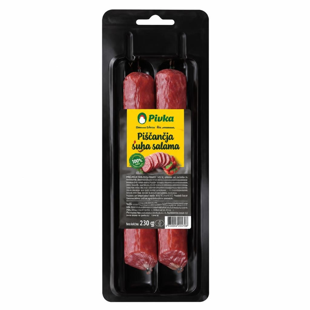 Piščančja suha salama Pivka 230 g - Akcija v trgovini E.Leclerc
