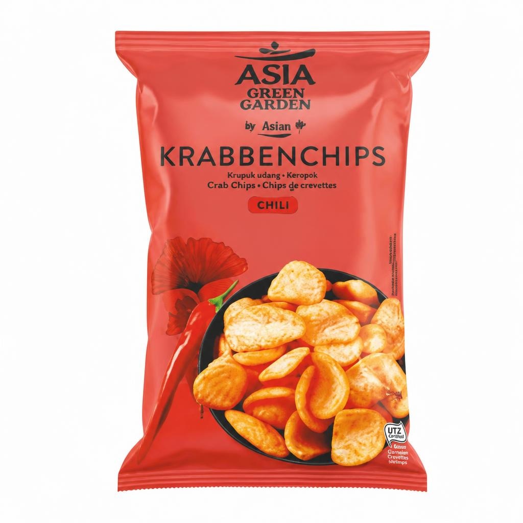 Asia Green Garden Rakov čips 100 g - Akcija v trgovini Hofer