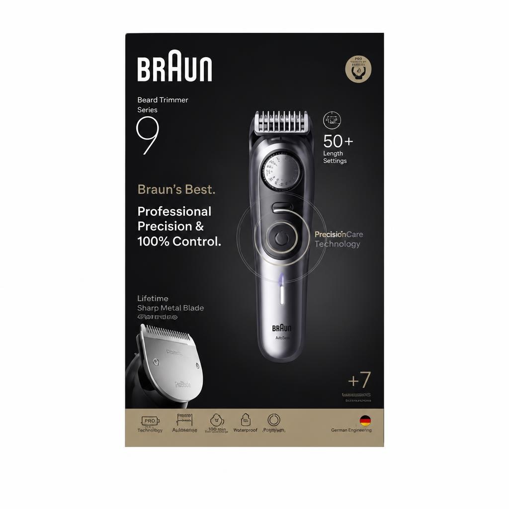 Braun prirezovalnik brade Series 9 BT9520 - Akcija v trgovini Mueller