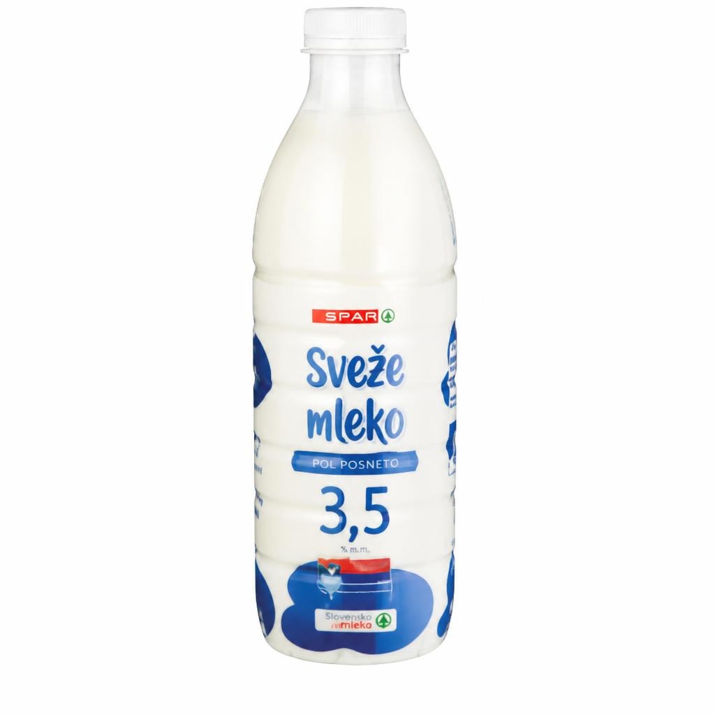 Sveže mleko 1 l SPAR Akcija v trgovini Spar