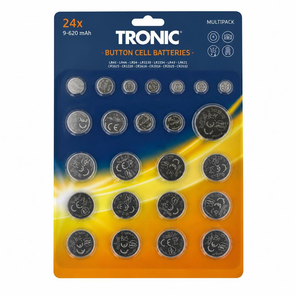 TRONIC Gumbne baterije 24 kosov - Akcija v trgovini Lidl