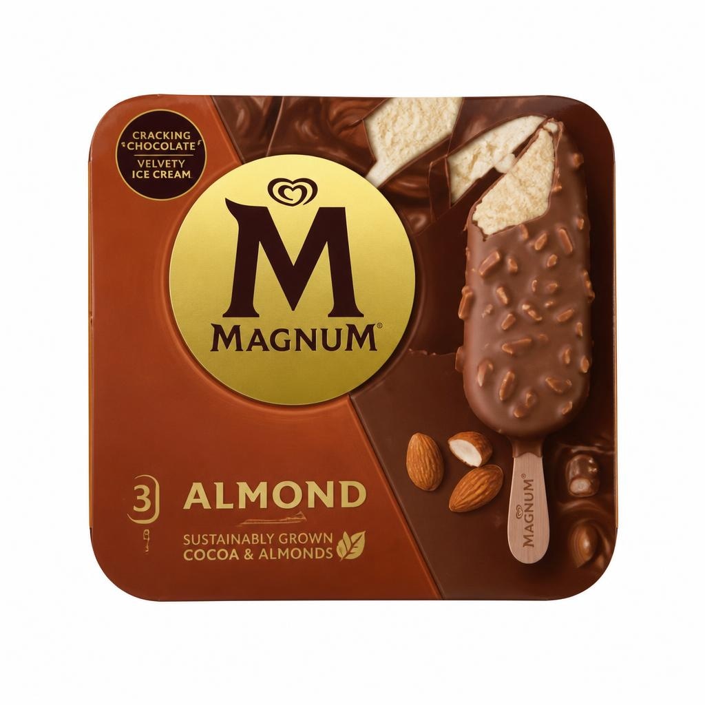 Sladoled Magnum 3 x 100 ml - Akcija v trgovini Mercator