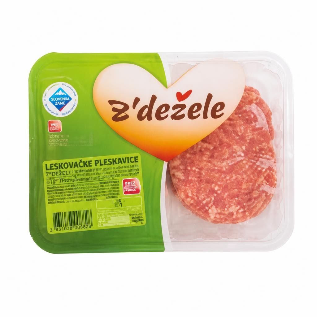 Leskovačke pleskavice 480 g Z'dežele - Akcija v trgovini E.Leclerc