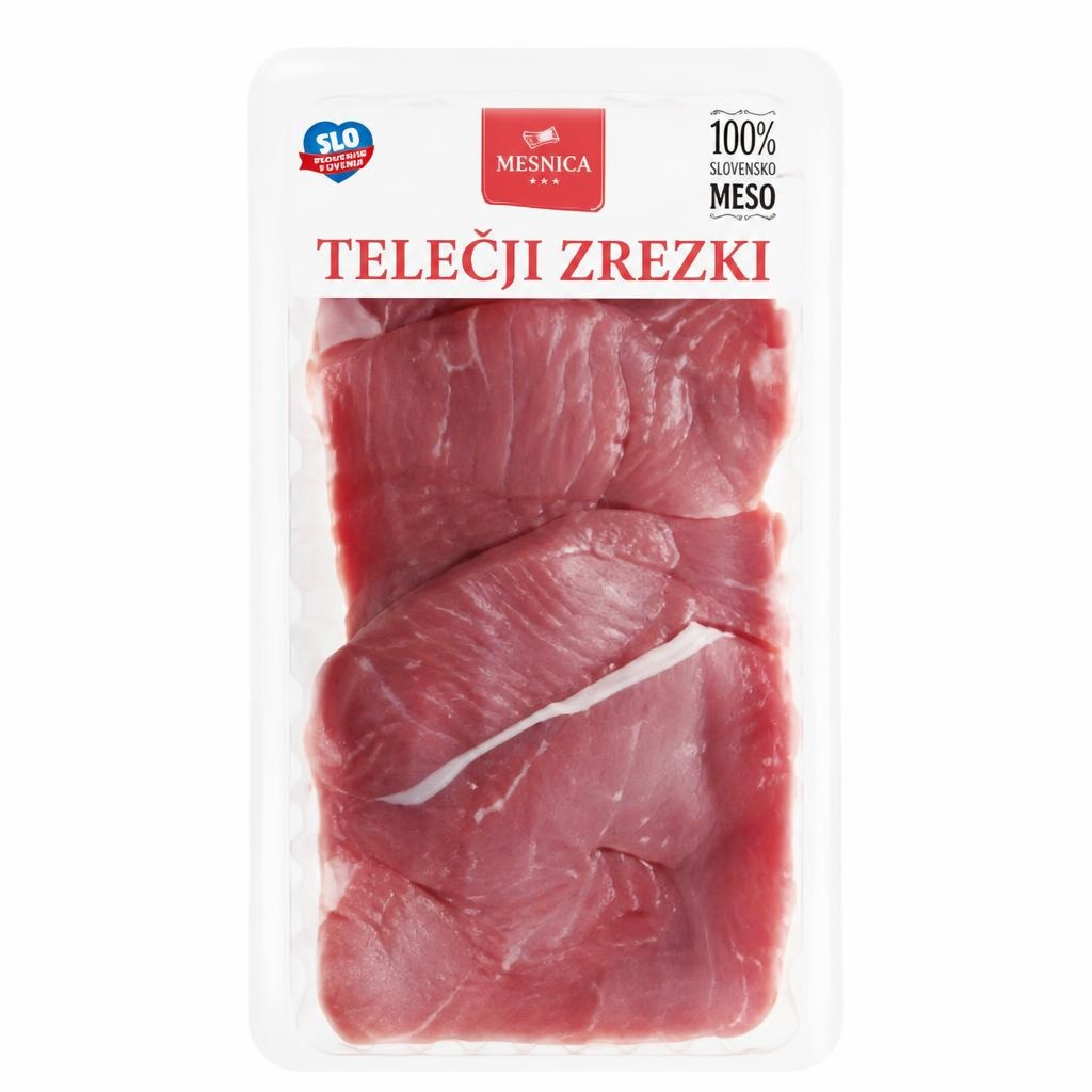 Telečji zrezki 350 g Akcija v trgovini Hofer