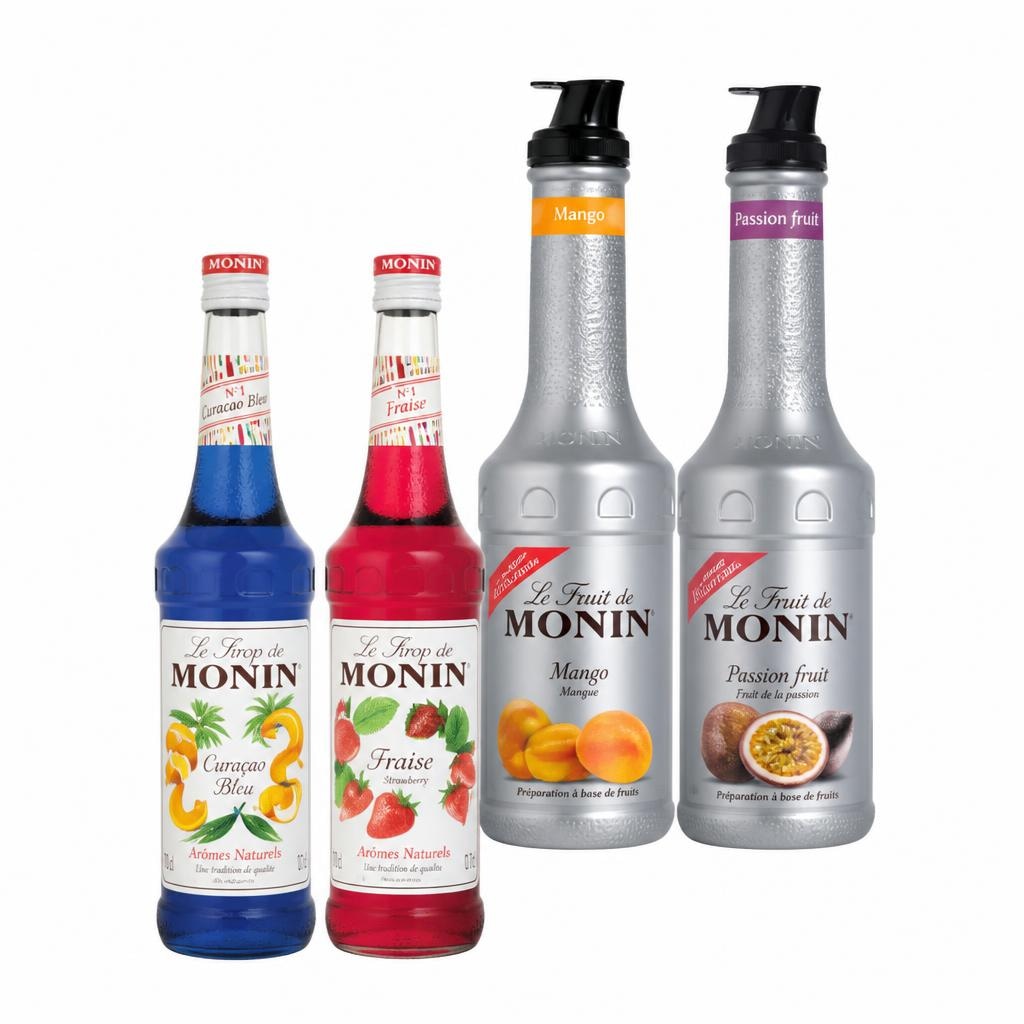 Sirupi Monin 0,7 l ali pireji Monin 1 l Akcija v trgovini E.Leclerc