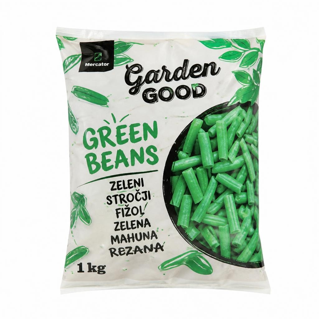 Zeleni stročji fižol Garden Good 1 kg Akcija v trgovini Mercator