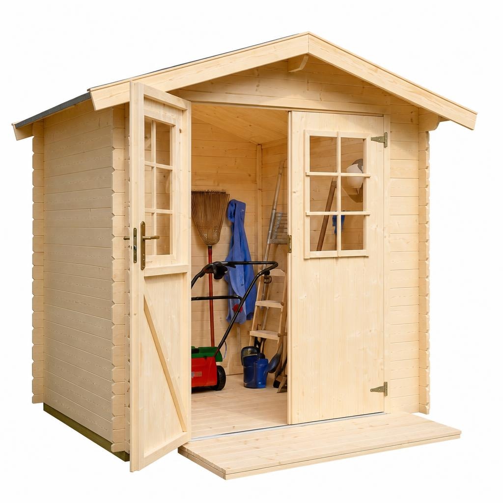 Vrtná hiška 'Mikka' mere s streho d 228 x š 233 x v 222 cm, površina 3,6 m² Akcija v trgovini Bauhaus