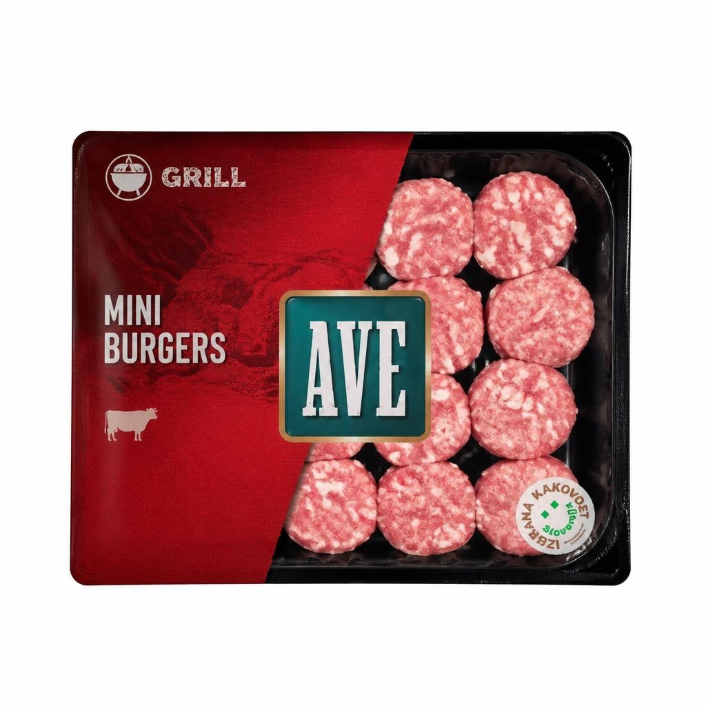 Mini burgers sirom 400 g Ave Grill - Akcija v trgovini Spar
