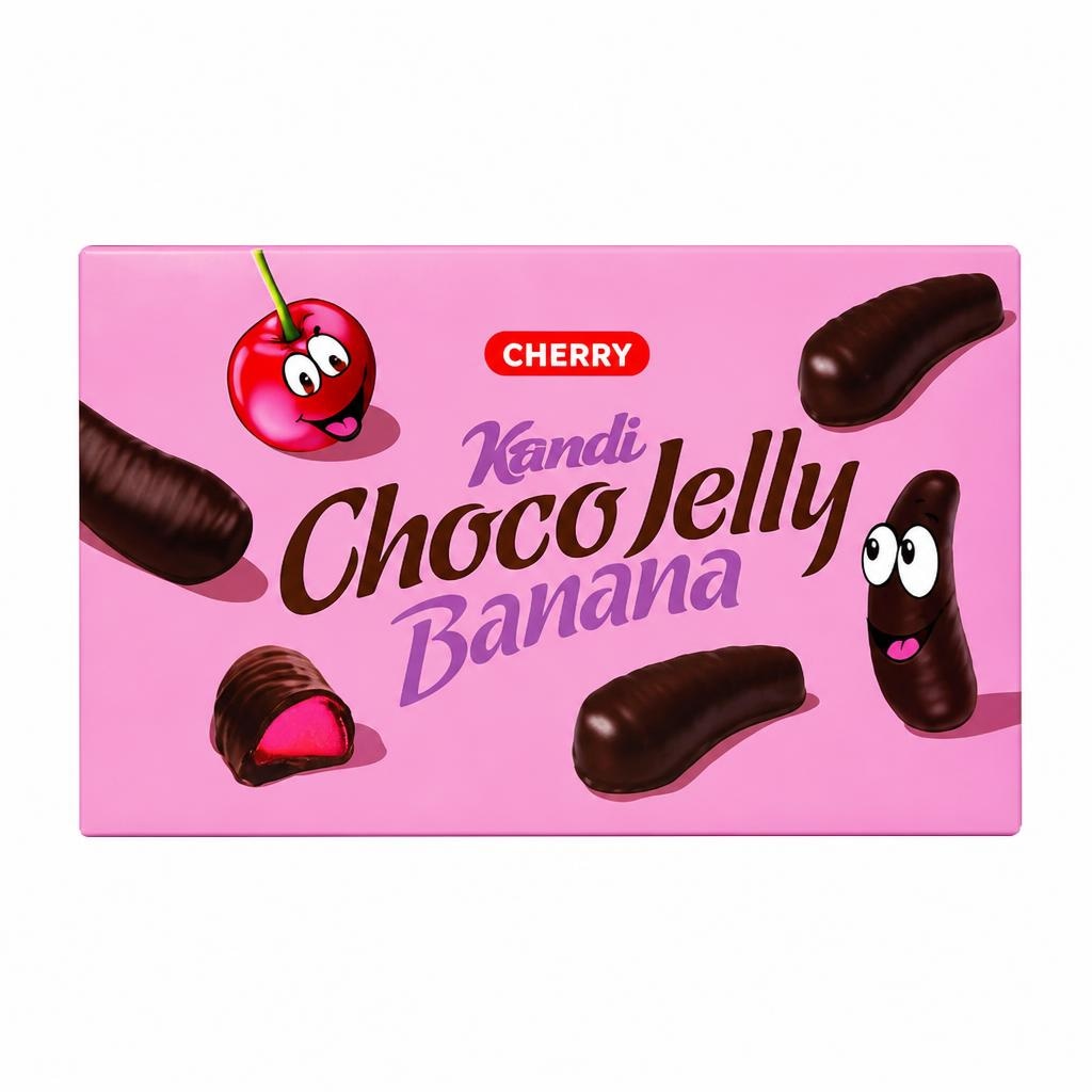 Desert Bananice Choco Jelly Cherry 320 g Kandit Akcija v trgovini Tuš