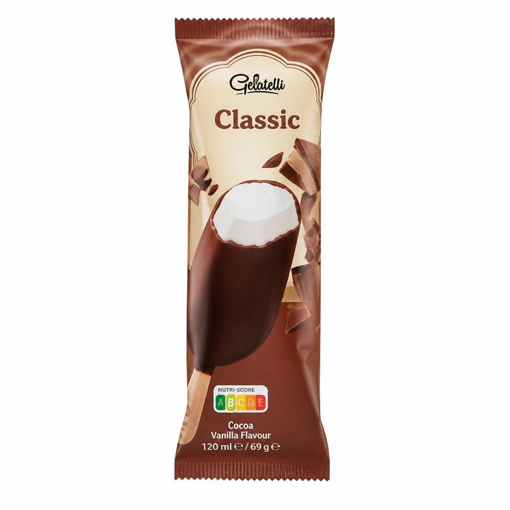 Gelatelli sladoled Classic 3 kosi (2+1 gratis) Akcija v trgovini Lidl