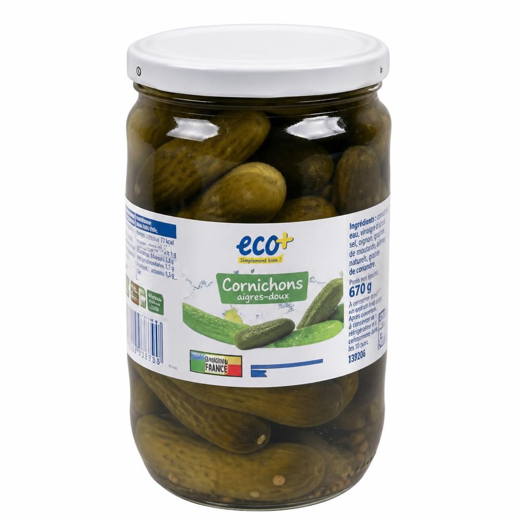 Kumarice v kisu 670 g ECO+ Akcija v trgovini E.Leclerc