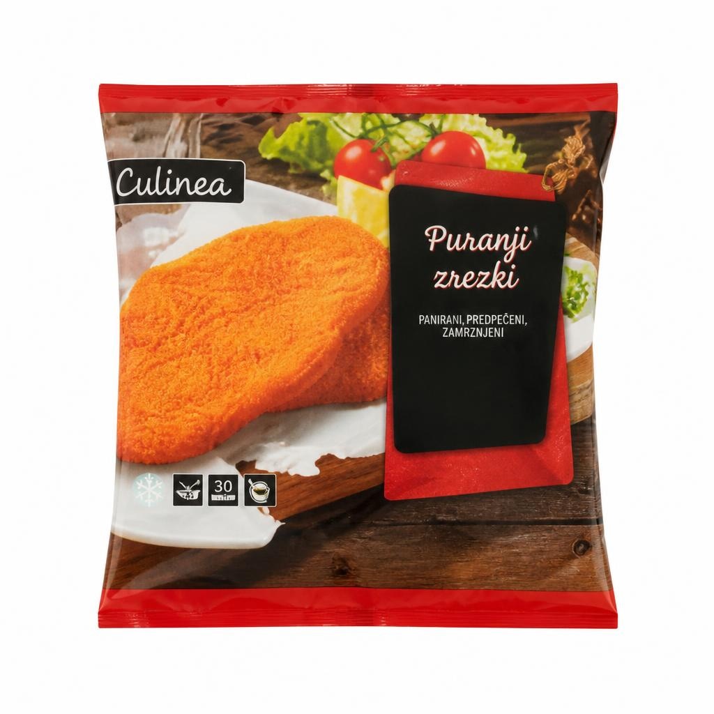 Culinea panirani puranji zrezki 700 g Akcija v trgovini Lidl