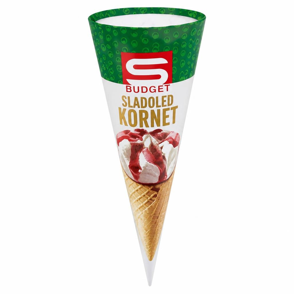 S Budget Sladoled kornet 120 ml Akcija v trgovini Spar