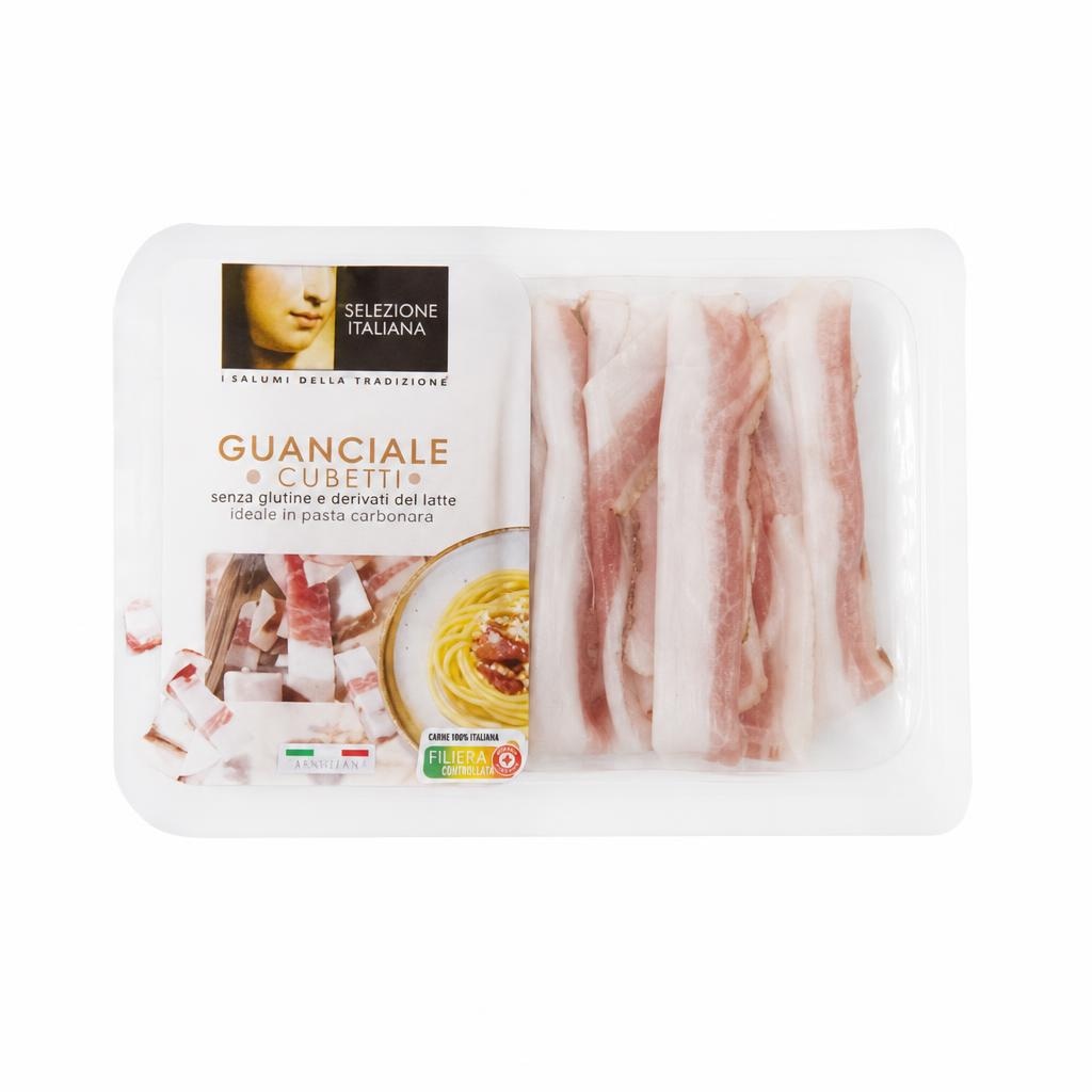 Sušena svinjska ličnica Guanciale 100 g - Akcija v trgovini E.Leclerc