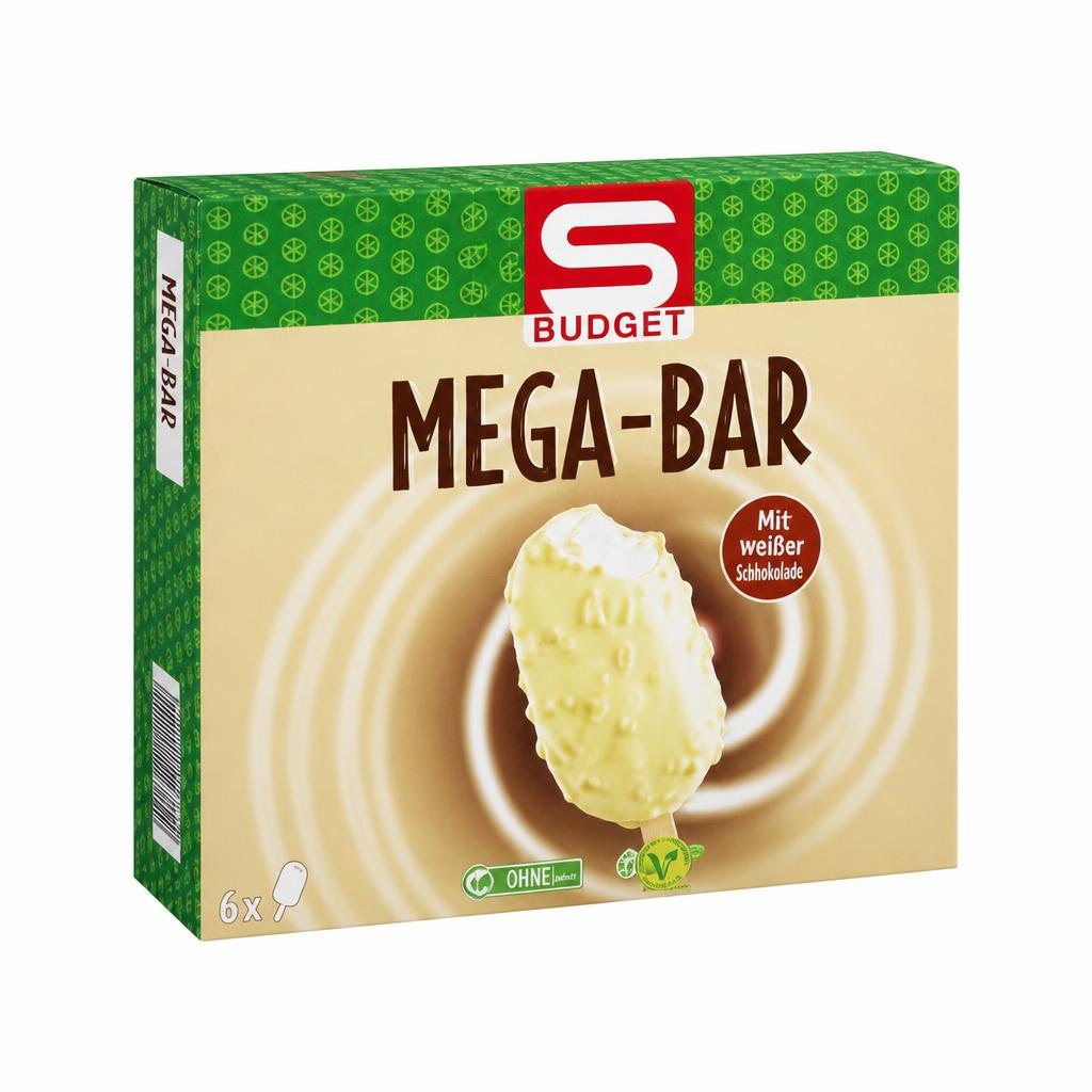S-Budget Sladoled na Palčki Mega-Bar 6 x 120 ml - Akcija v trgovini Spar