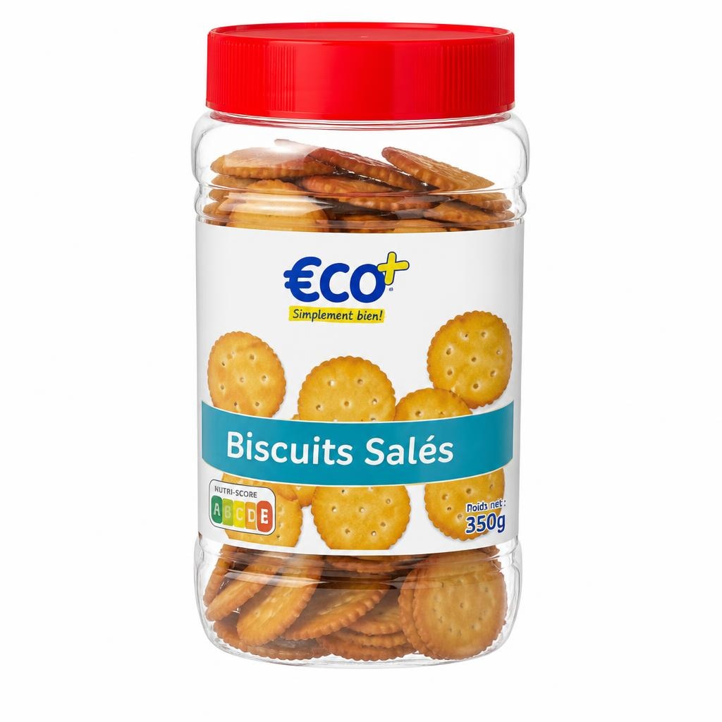 Eco+ slani krekerji 350 g Akcija v trgovini E.Leclerc