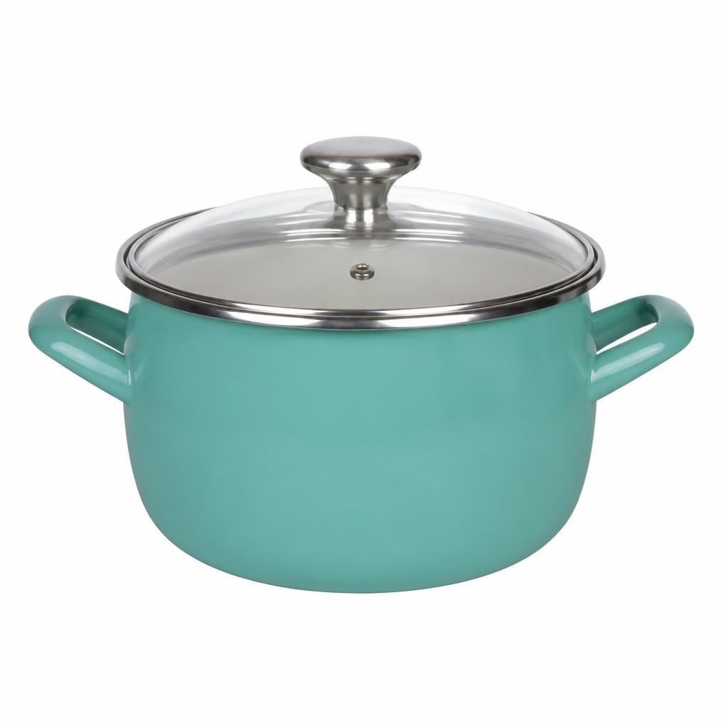 Metalac lonec visok s pokrovom 16 cm, 2 l Akcija v trgovini Mercator