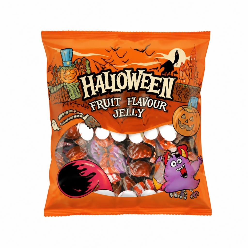 Halloween bonboni s sadnim polnilom 300 g Akcija v trgovini Lidl