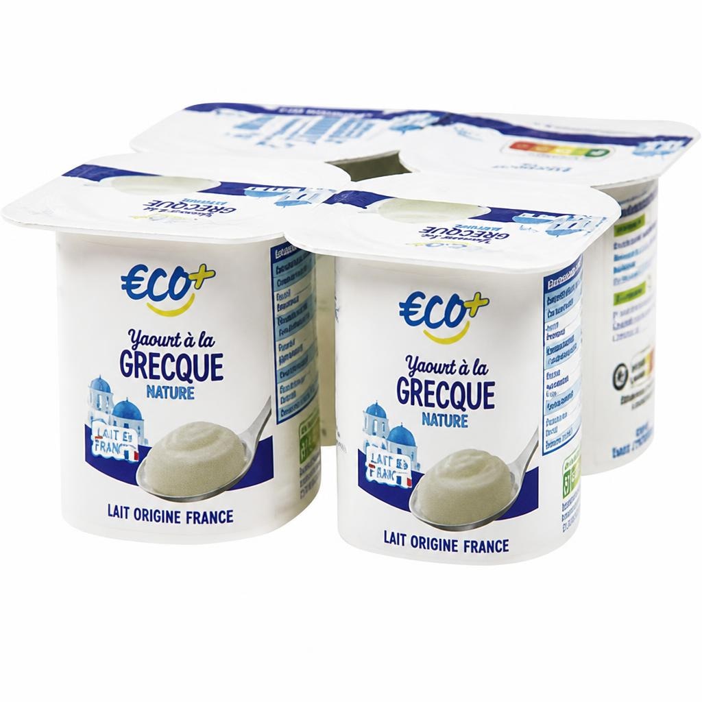 Eco+ jogurt po grško 500 g Akcija v trgovini E.Leclerc