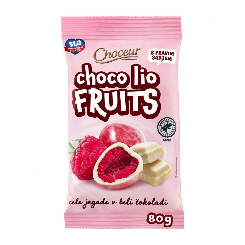 Choceur choco lio fruits 80 g Akcija v trgovini Hofer