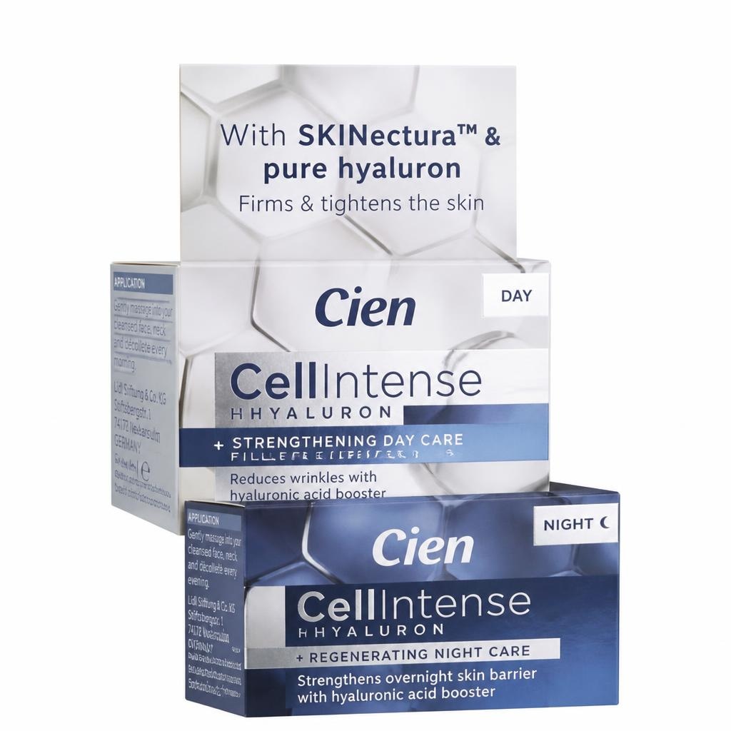 Cien Dnevna/nočna krema s hialuronsko kislino 50 ml - Akcija u trgovini Lidl