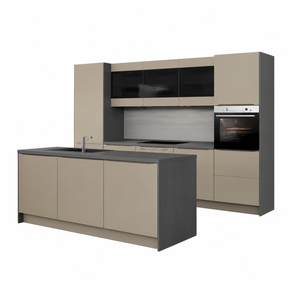Kuhinja Trend Factory siva krema 305x185 cm Akcija v trgovini Dipo