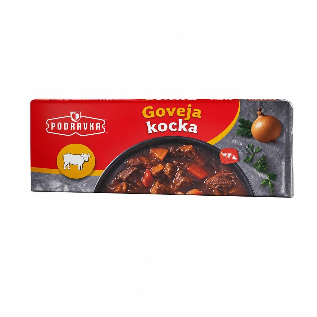 Podravka goveja kocka 120 g Akcija v trgovini Tuš