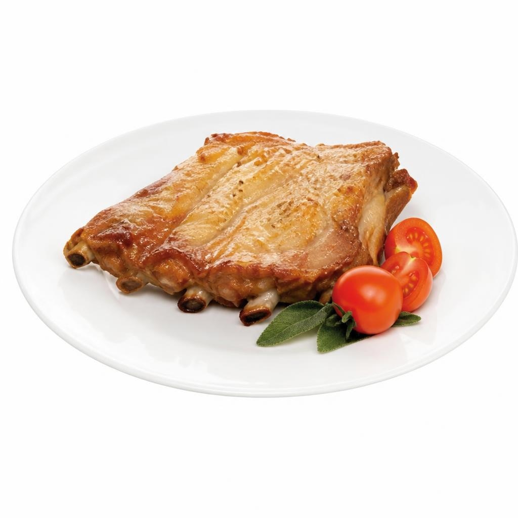 Pečena svinjska rebra 1 kg SPAR to go Akcija v trgovini Spar
