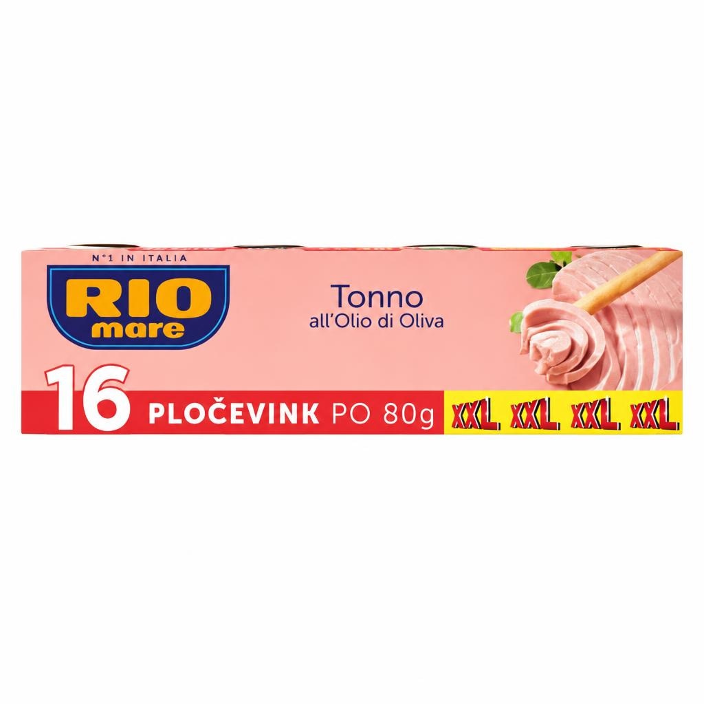 Rio Mare Tunina v oljčnem olju XXL 16 x 80 g Akcija v trgovini Lidl