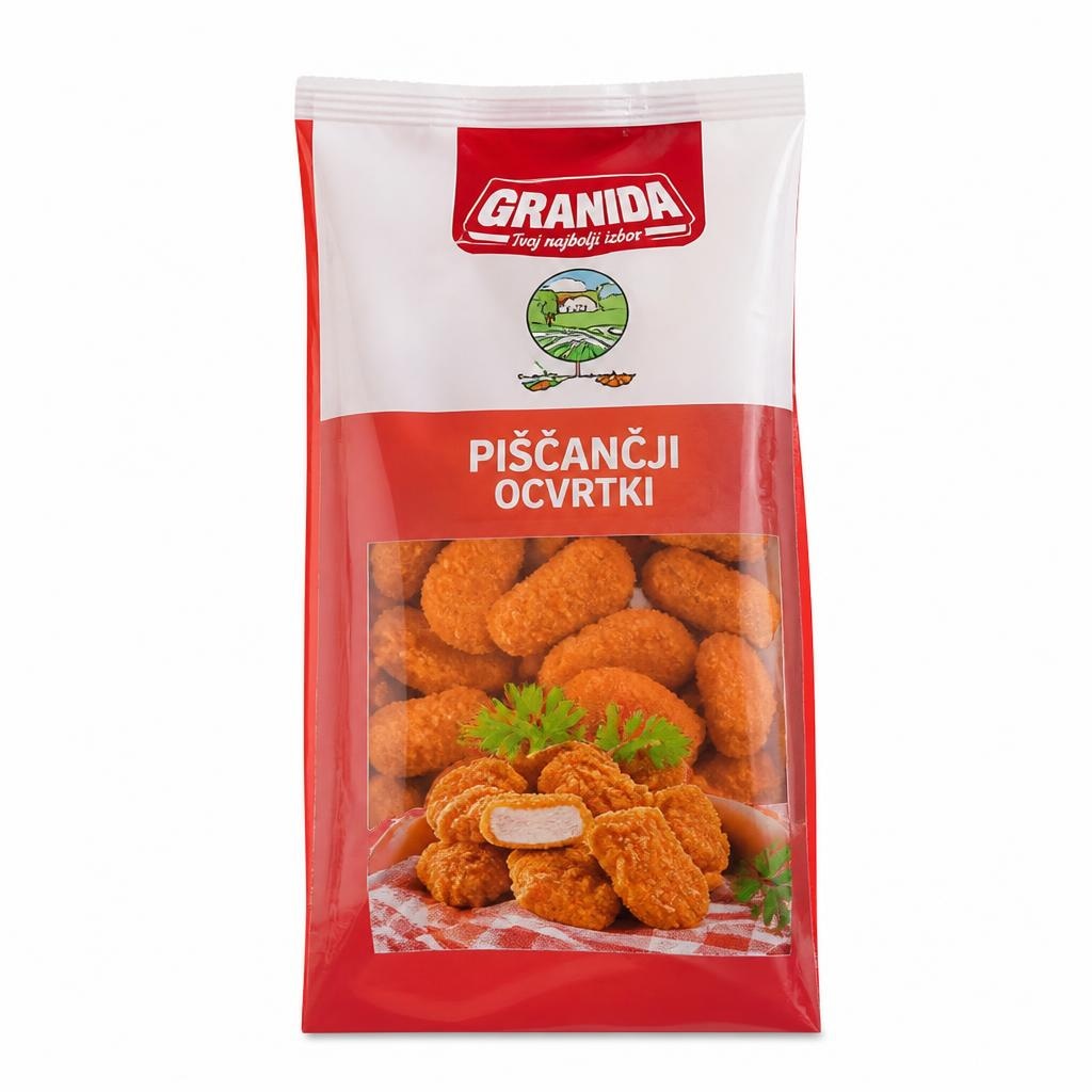 Granida piščančji ocvrtki 600 g Akcija v trgovini Eurospin
