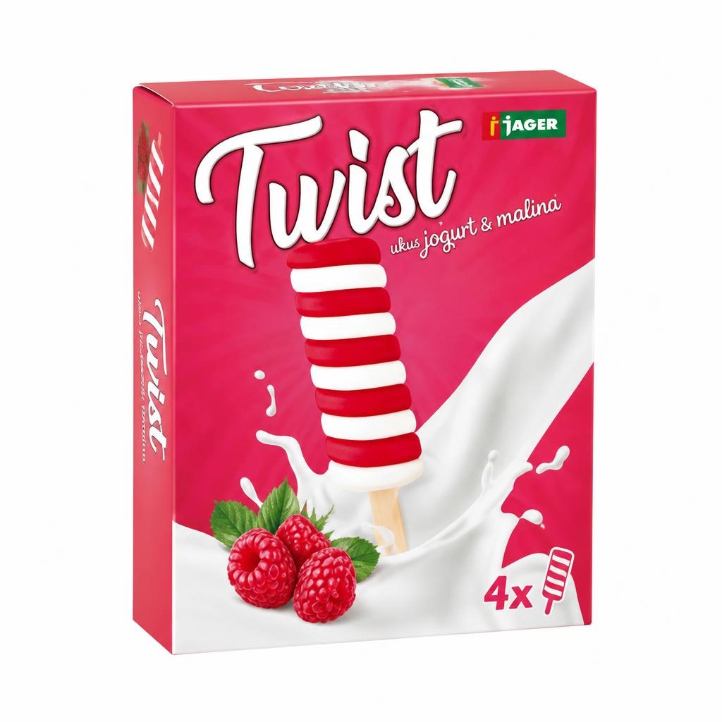 Sladoled na palčki Twist 440 ml - Akcija v trgovini Jager