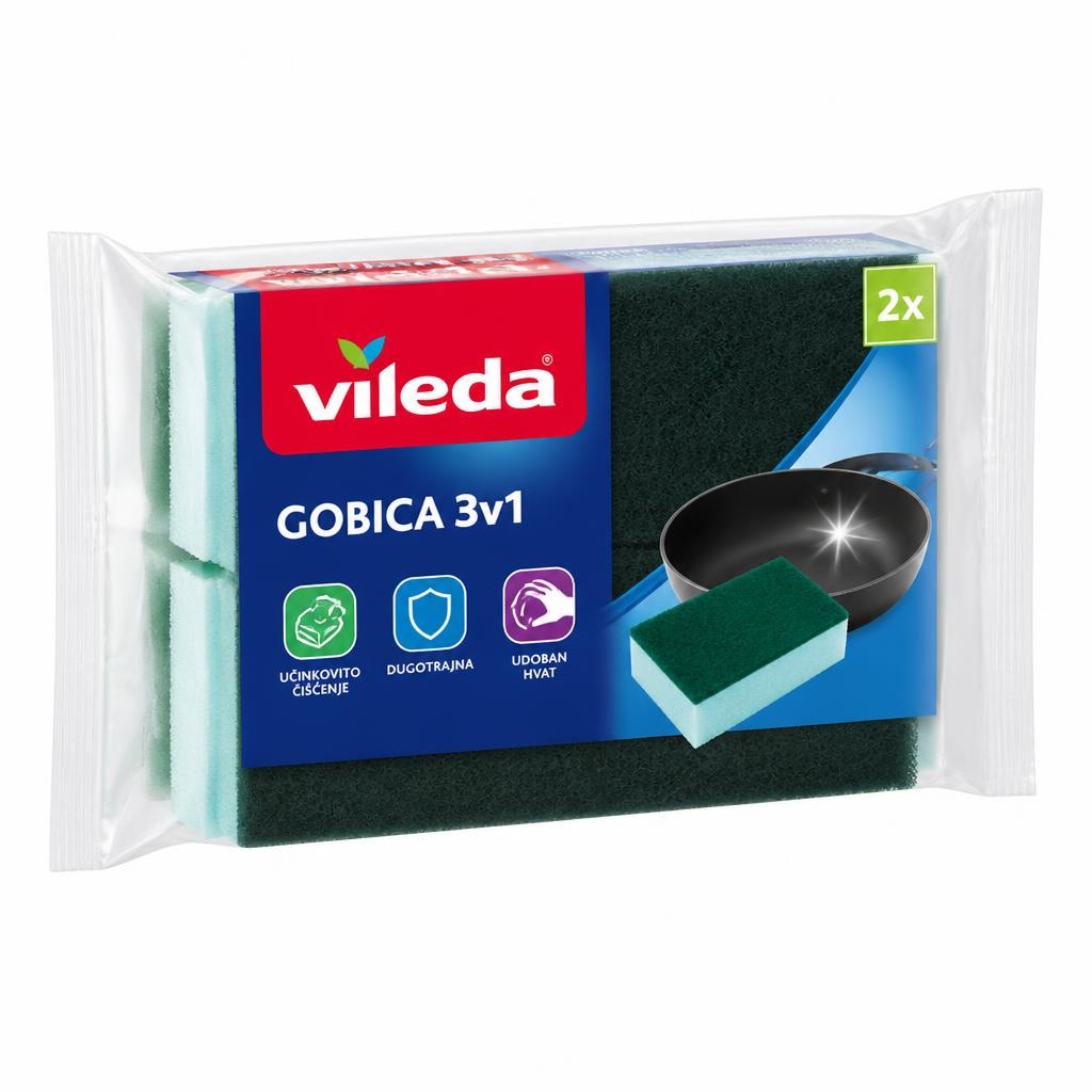 Vileda gobica 3/1 Akcija v trgovini Spar