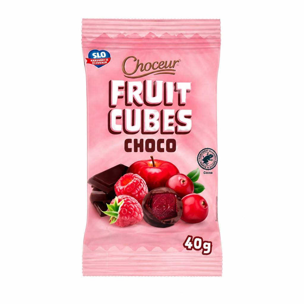 Choceur sadne kocke 40 g Akcija v trgovini Hofer