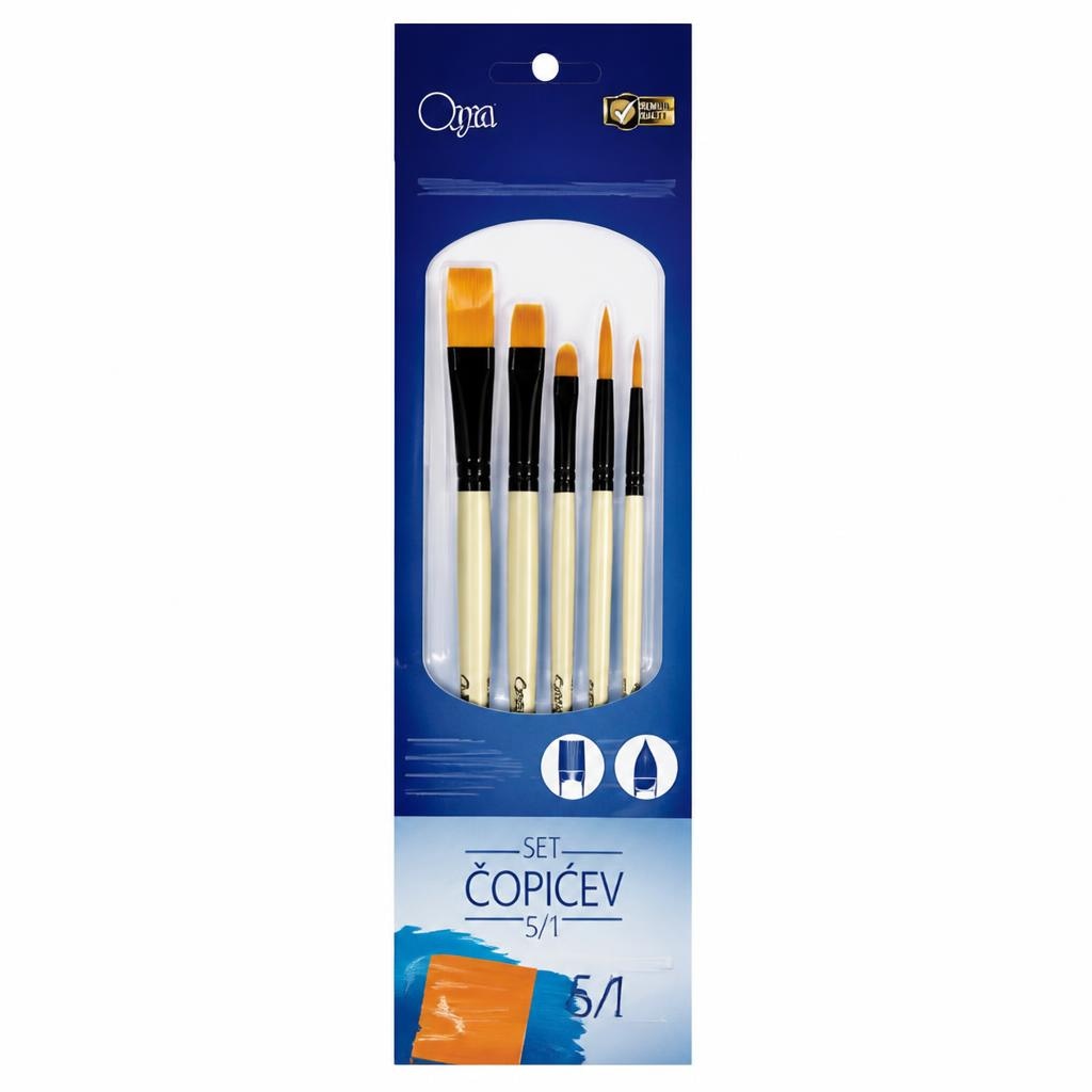 Oya Set čopičev 5/1 Akcija v trgovini E.Leclerc